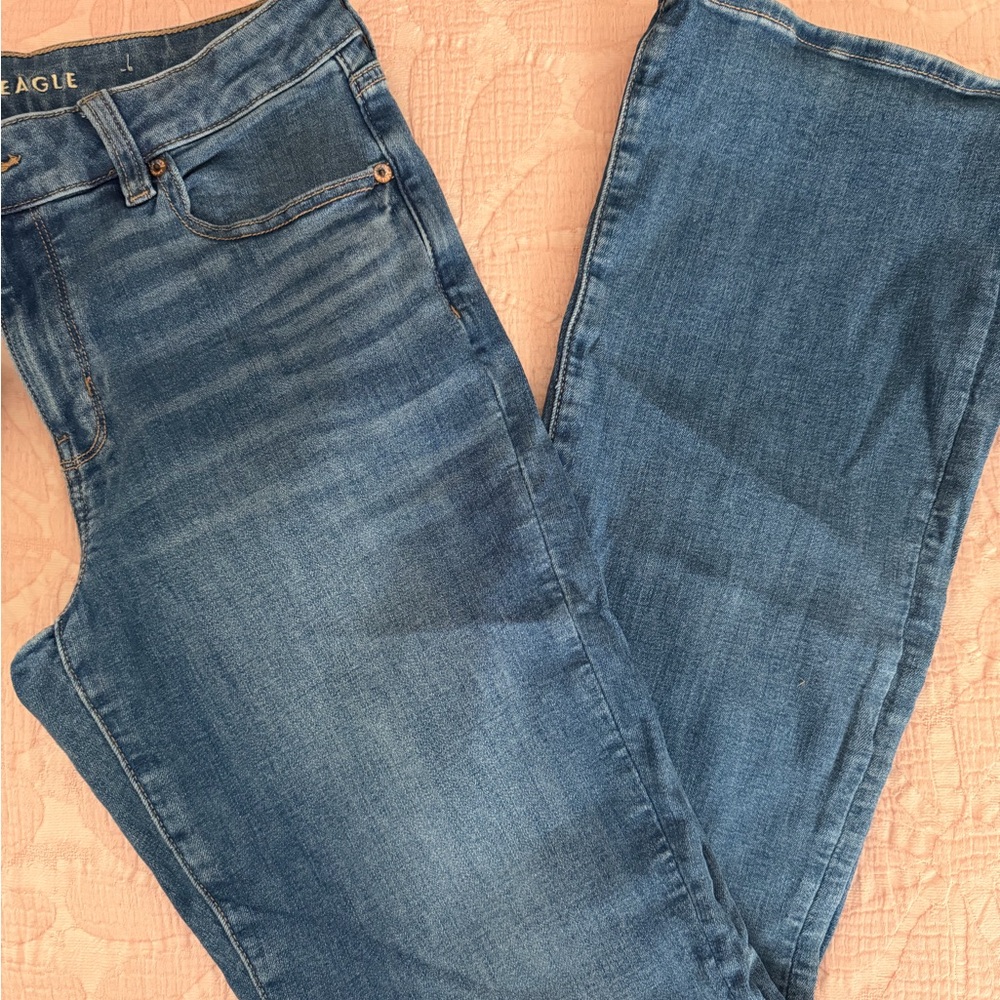 American Eagle Outfitters Women's Classic Blue Bootcut Jeans
